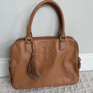 Tory Burch Brown Leather Satchel